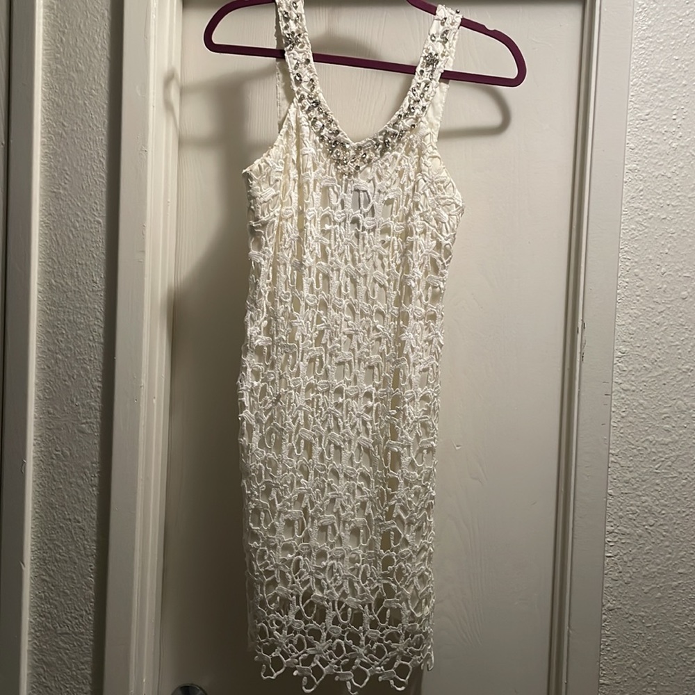 Pearl by Georgina Chapman White Crochet Dress